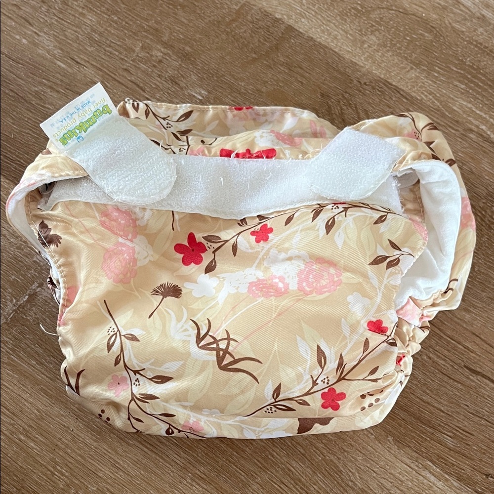 Bumkins Floral Diaper with Attached Cover